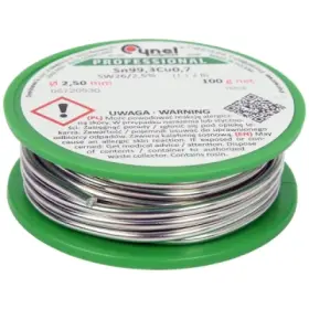 Vorel - Bezolovnaté spájkovacie spojivo cín Ø2.5mm 100g