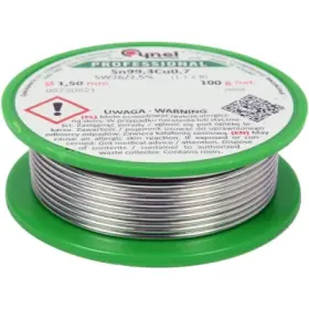 Vorel - Bezolovnaté spájkovacie spojivo cín Ø1.5mm 100g