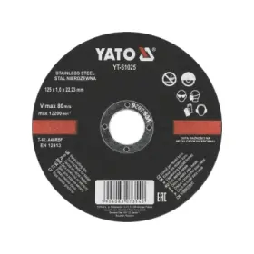 Yato - Kotúč rezný na kov 125 x 22.23 x 1.0mm