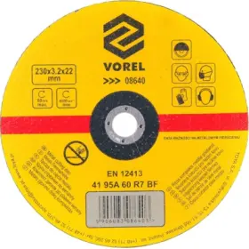 Vorel - Rezný kotúč na kov Ø230 x 22 x 3.2mm