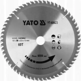 Yato - Vidiový pílový kotúč na drevo 185x30mm 60 zubov