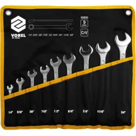 Vorel - Súprava kľúčov očkoplochých 9ks 1/4" - 3/4"