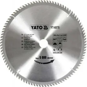 Yato - Vidiový pílový kotúč na drevo 300x30mm 96 zubov