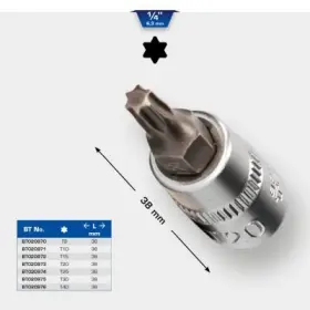 Ks Tools - Nástavec TORX vnútorný T20, 1/4"