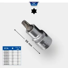 Brilliant - Nástavec vnútorný TORX L55mm, 1/2", T50