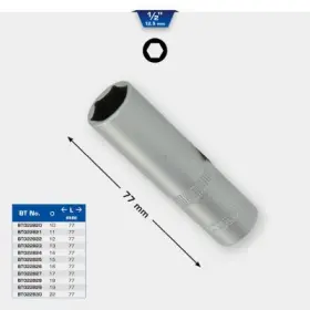 Brilliant - Šesťhranný objímkový kľúč dlhé prevedenie 18mm