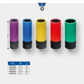 Brilliant - Kovaný nástrčkový orech 1/2", 22mm