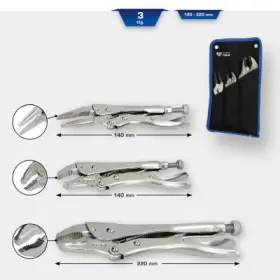 Ks Tools - Sada aretačných klieští 3ks