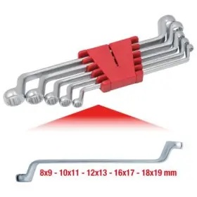 Ks Tools - Sada dvojitých zahnutých očkových kľúčov 5ks