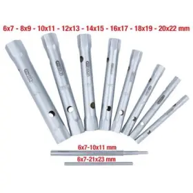 Ks Tools - Sada nástrčných kľúčov 6x7-20x22mm 10ks