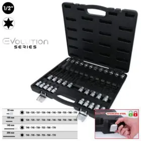 Ks Tools - Súprava nástrčných kľúčov Torx® 1/2" 32 ks