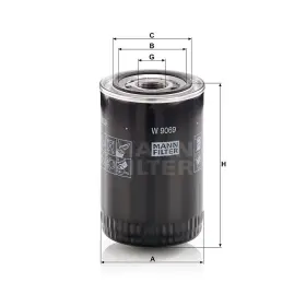 MANN FILTER Olajszűrő W 9069